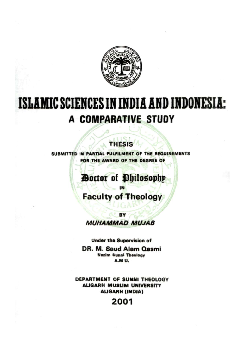 Islamic Sciences in India and Indonesia: a Comparative Study