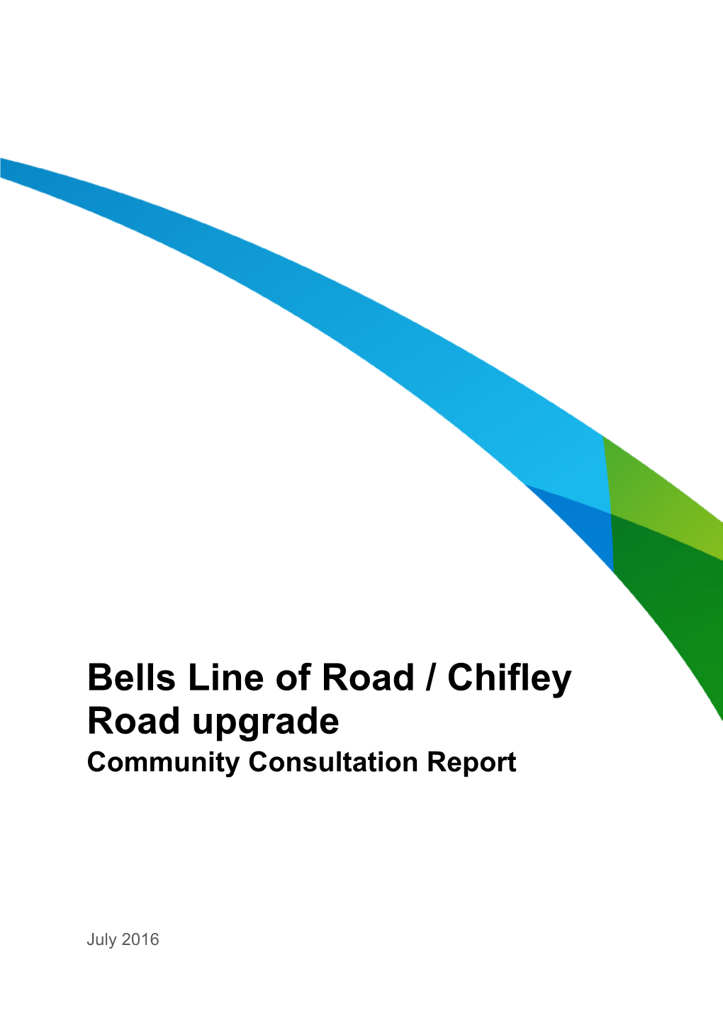 Consultation Report- July 2016