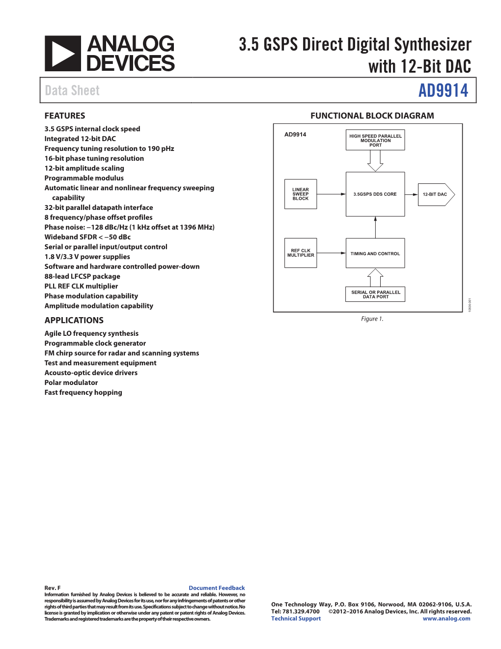 AD9914 Data Sheet