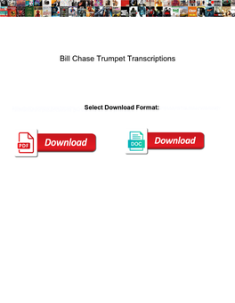 Bill Chase Trumpet Transcriptions