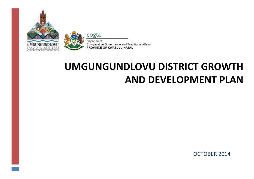 Umgungundlovu District Growth and Development Plan
