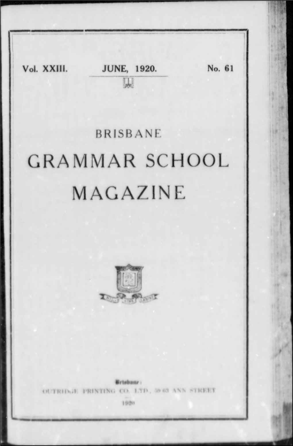 Grammar School . Magazine