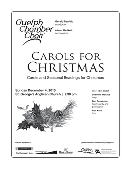 Christmas Carols and Seasonal Readings for Christmas
