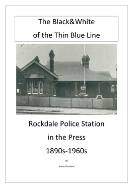 The Black&White of the Thin Blue Line Rockdale Police Station in The