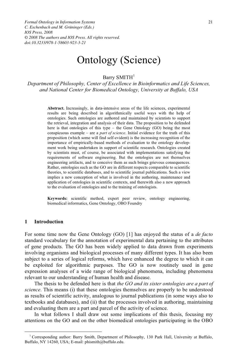 Ontology (Science)