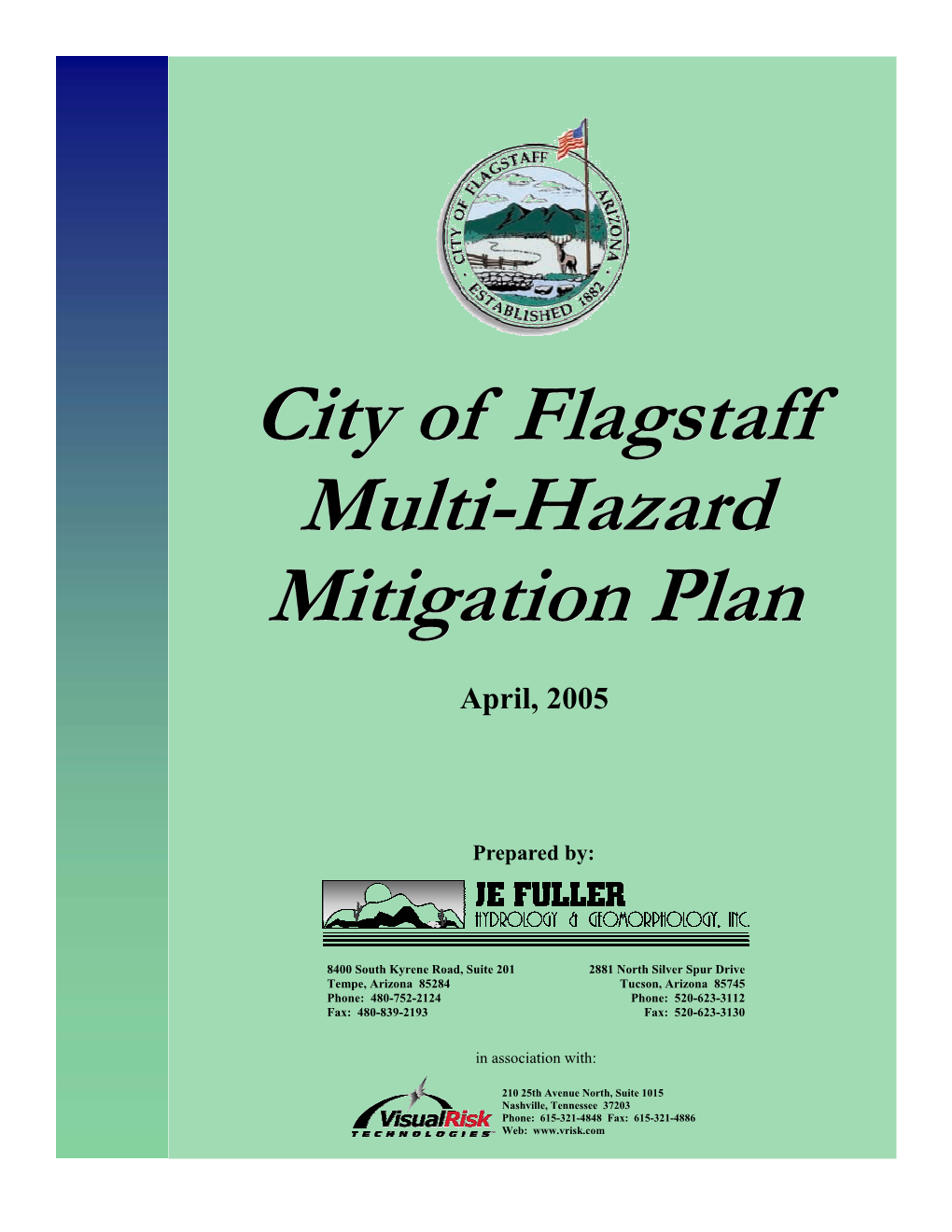 City of Flagstaff Multi-Hazard Mitigation Plan