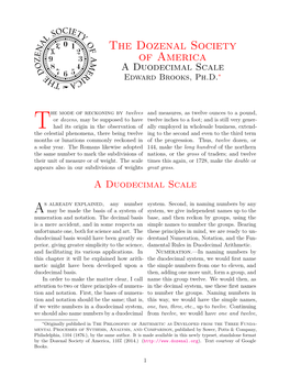A Duodecimal Scale, V1.0