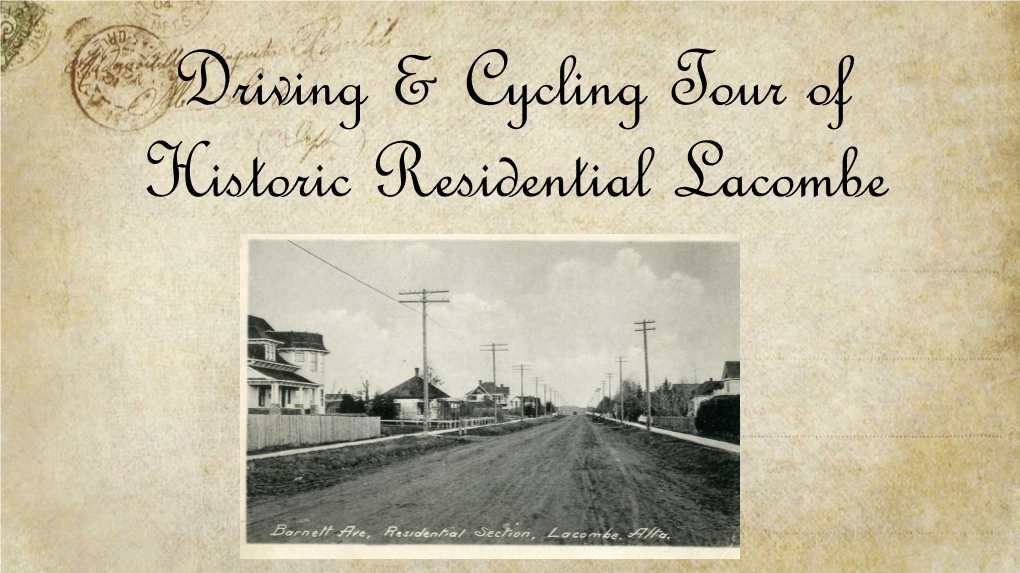 Heritage Home Tour 2016 Cycling Or Walking