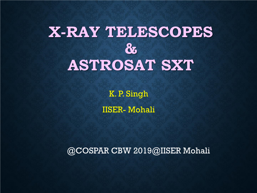 Grazing Incidence Optics for X-Ray Astronomy