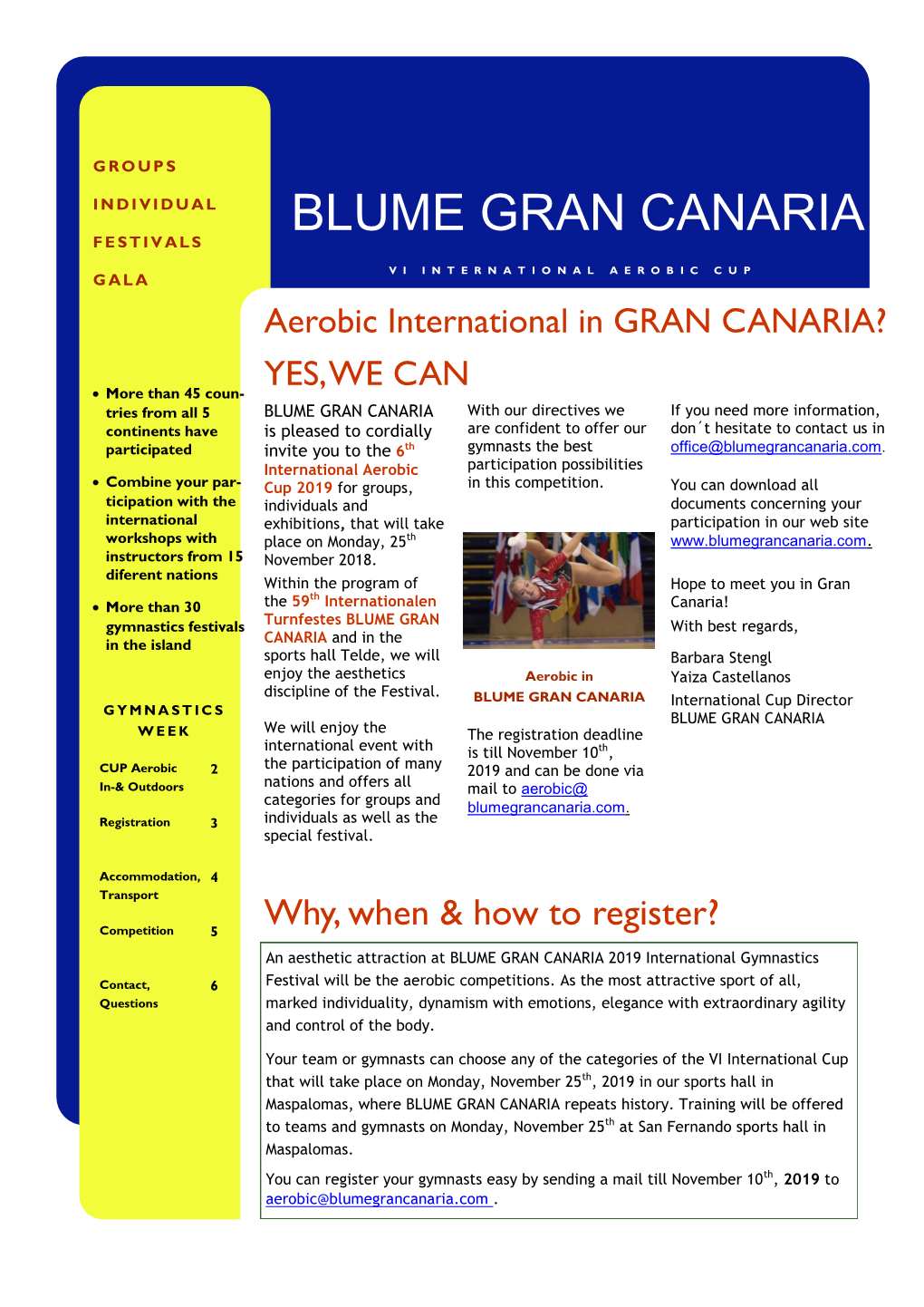 Blume Gran Canaria Festivals