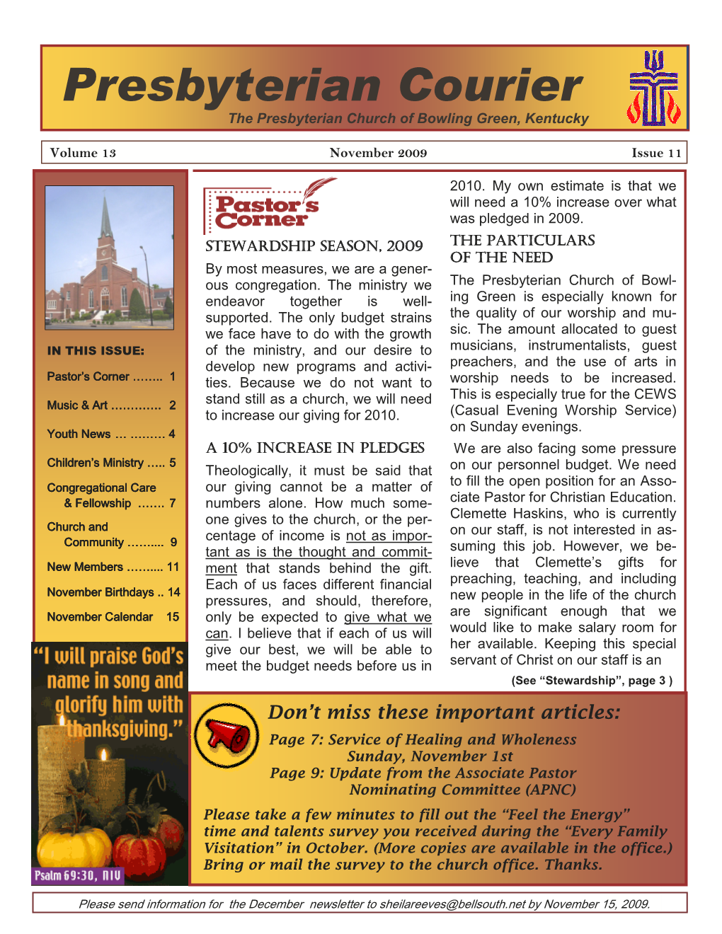 Newsletter 2009-11