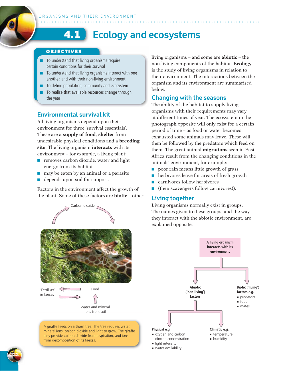 Ecology and Ecosystems