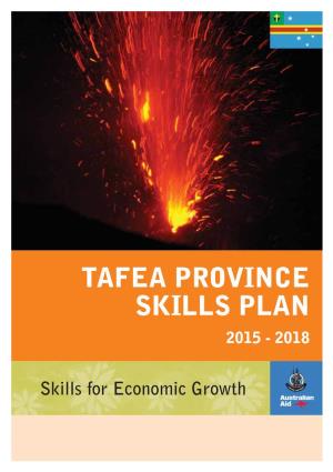 Tafea Province Skills Plan 2015 - 2018
