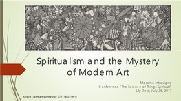 Spiritualism and the Mystery of Modern Art
