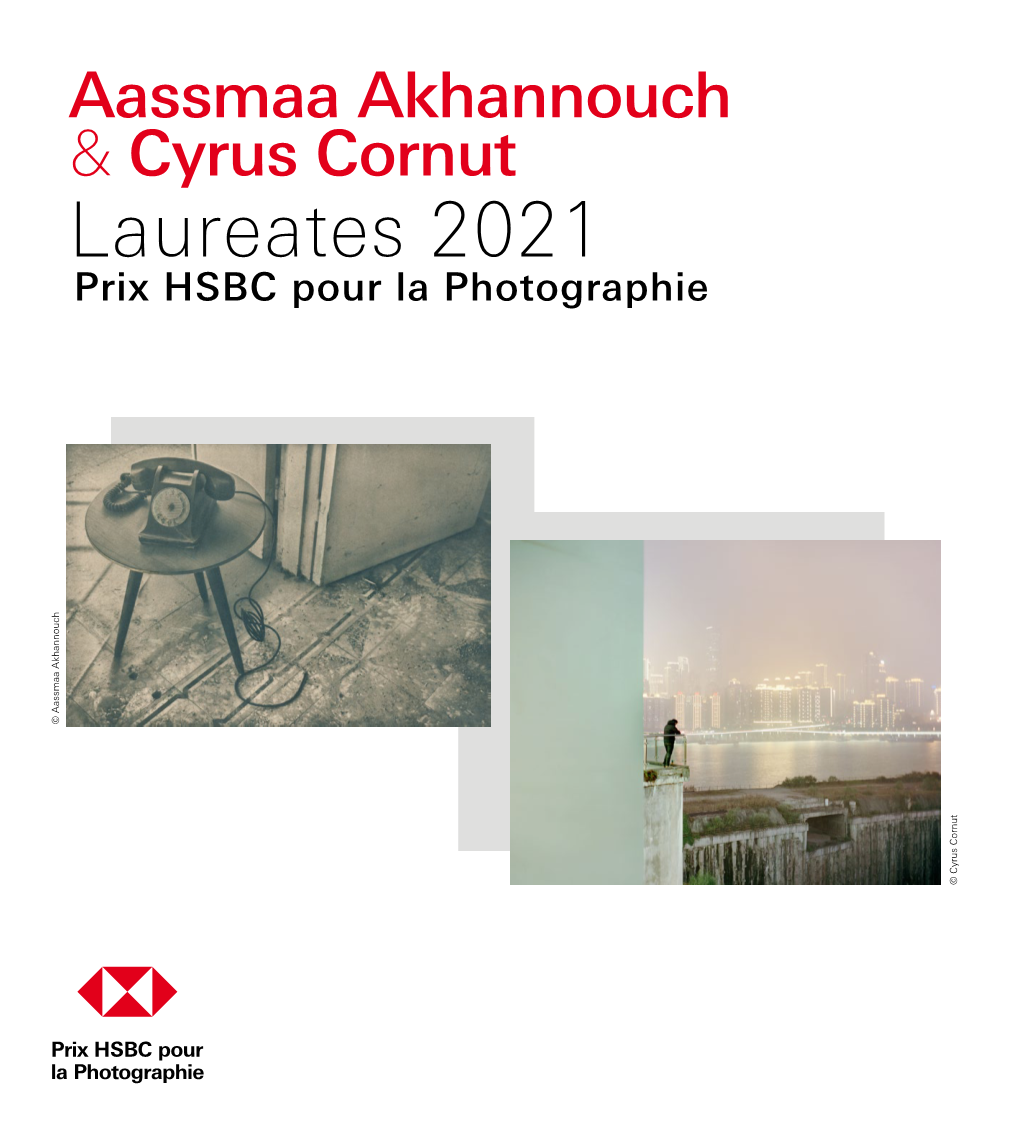 Laureates 2021 Prix HSBC Pour La Photographie © Aassmaa Akhannouch © Cyrus Cornut