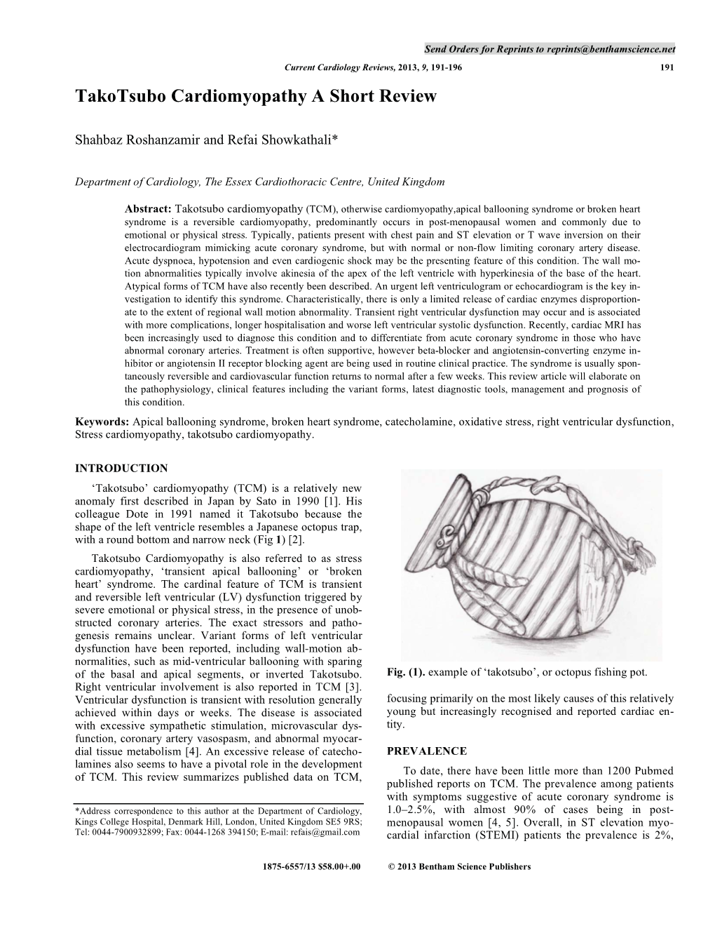 Content Has No Con- Management of TCM and Due to the Rarity of This Condi- Flict of Interest