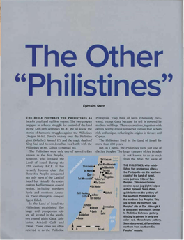 Biblical Philistines in the North and South