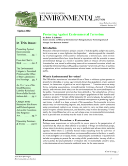 Environmental Law Section Newsletter