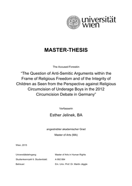 Master-Thesis