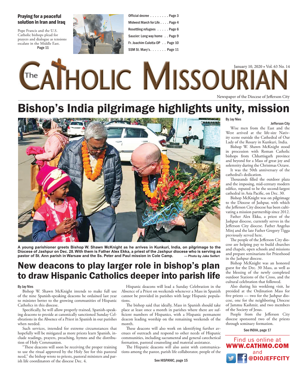 Bishop's India Pilgrimage Highlights Unity, Mission