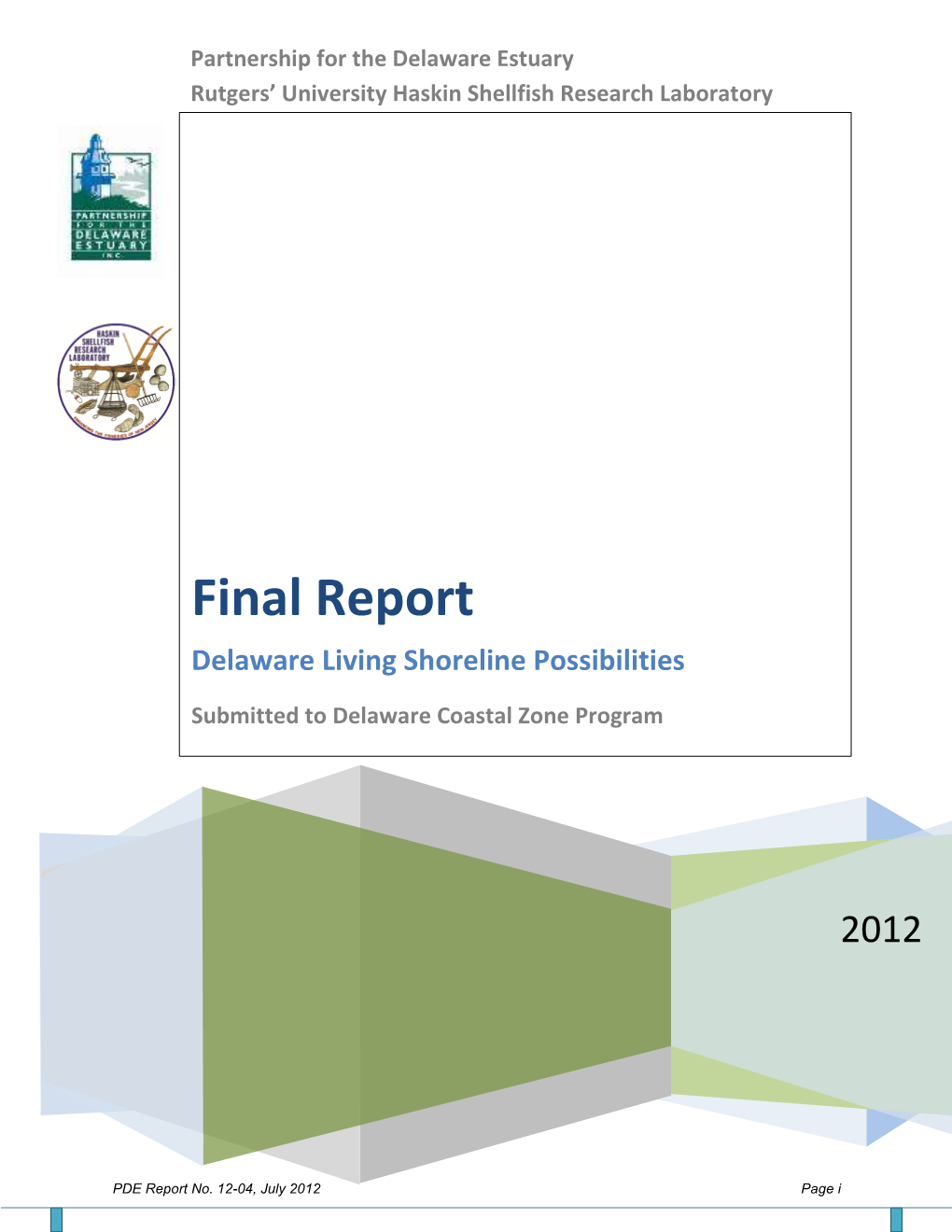 Final Report Delaware Living Shoreline Possibilities