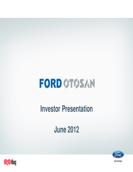 Investor Presentation June 2012