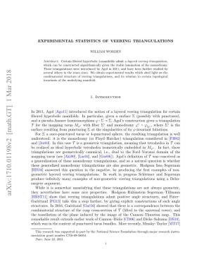 Experimental Statistics of Veering Triangulations