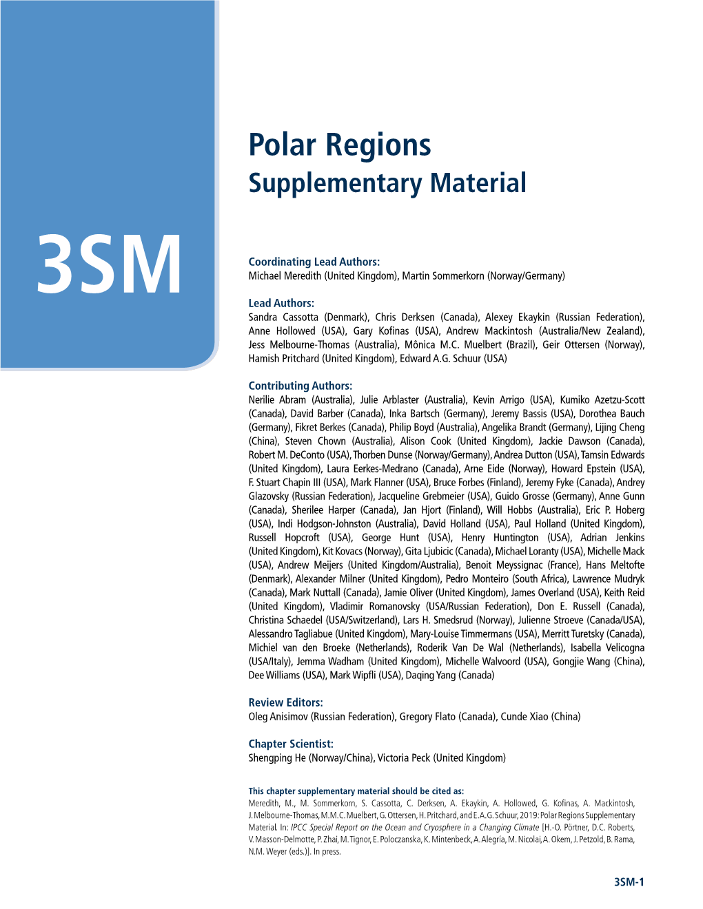 Polar Regions Supplementary Material