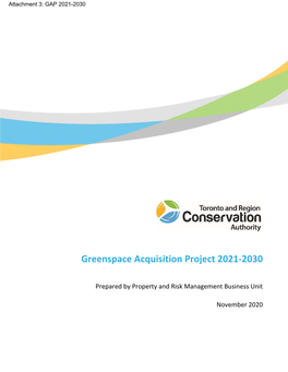 Greenspace Acquisition Project 2021-2030
