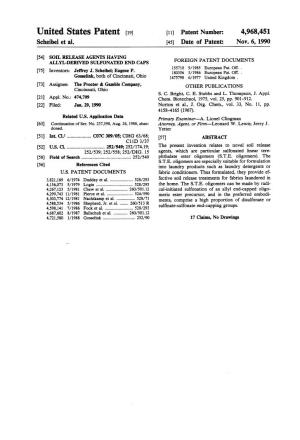 United States Patent (19) (11) Patent Number: 4,968,451 Scheibel Et Al