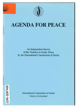 South Africa-Agenda for Peace-Fact Finding Mission Report-1992-Eng