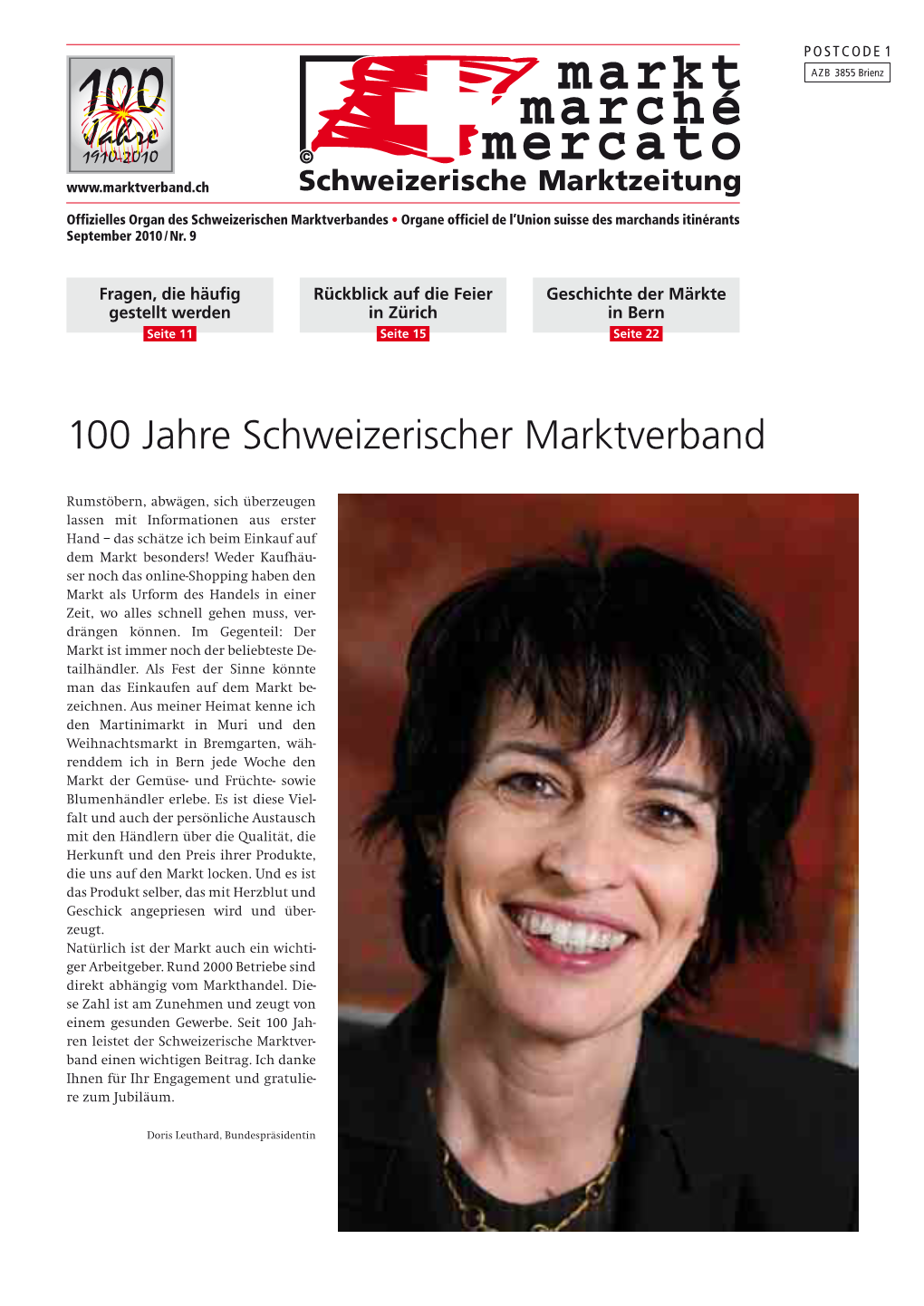 100 Jahre Schweizerischer Marktverband