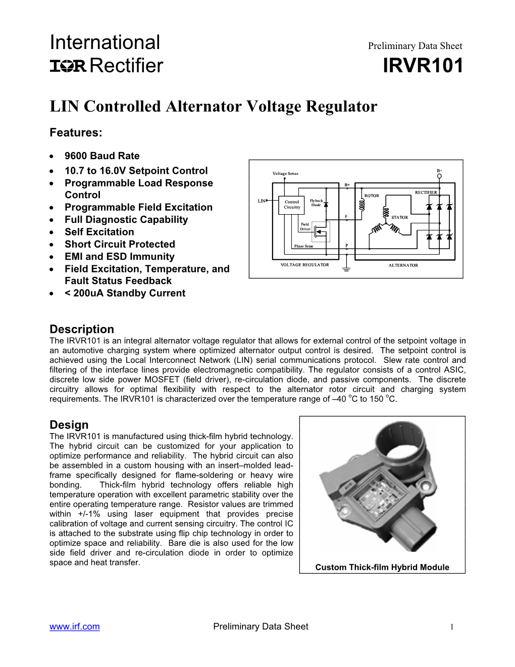 International Rectifier IRVR101