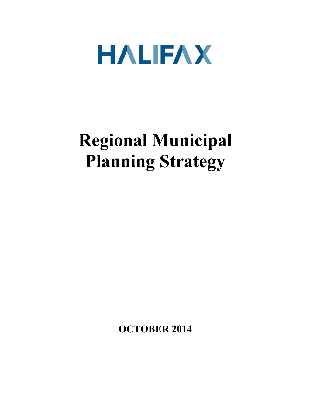 Regional Municipal Planning Strategy