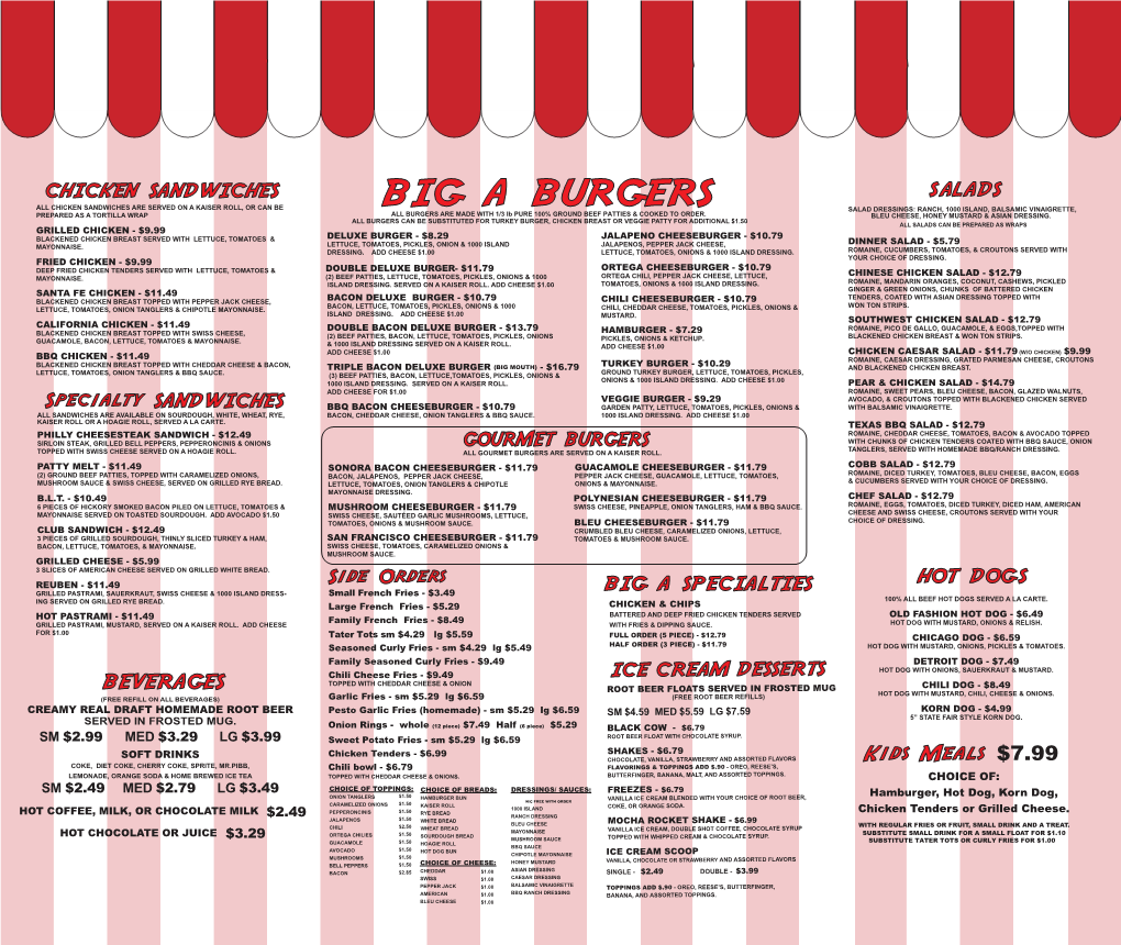 Preview Our New Menu