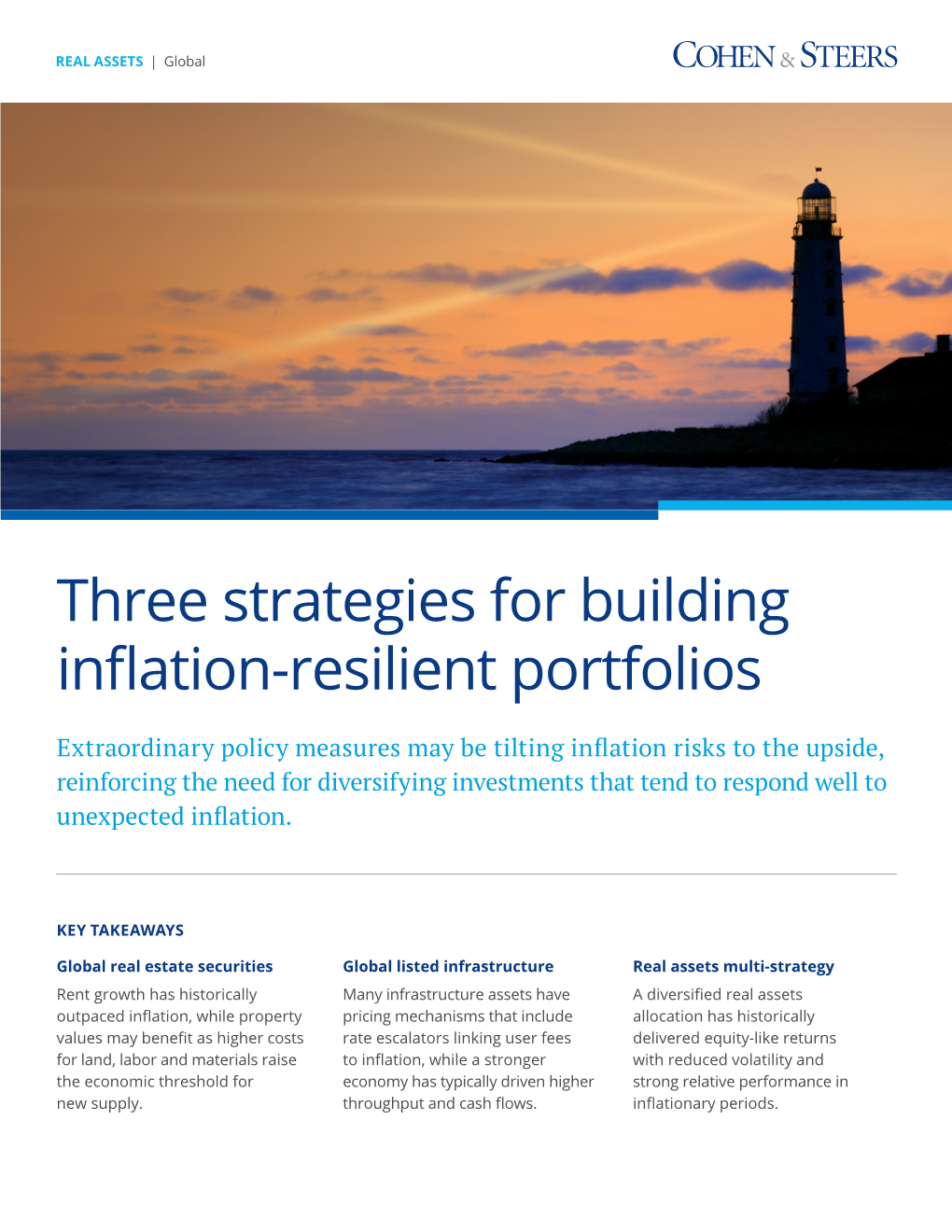 Three Strategies for Building Inflation-Resilient Portfolios