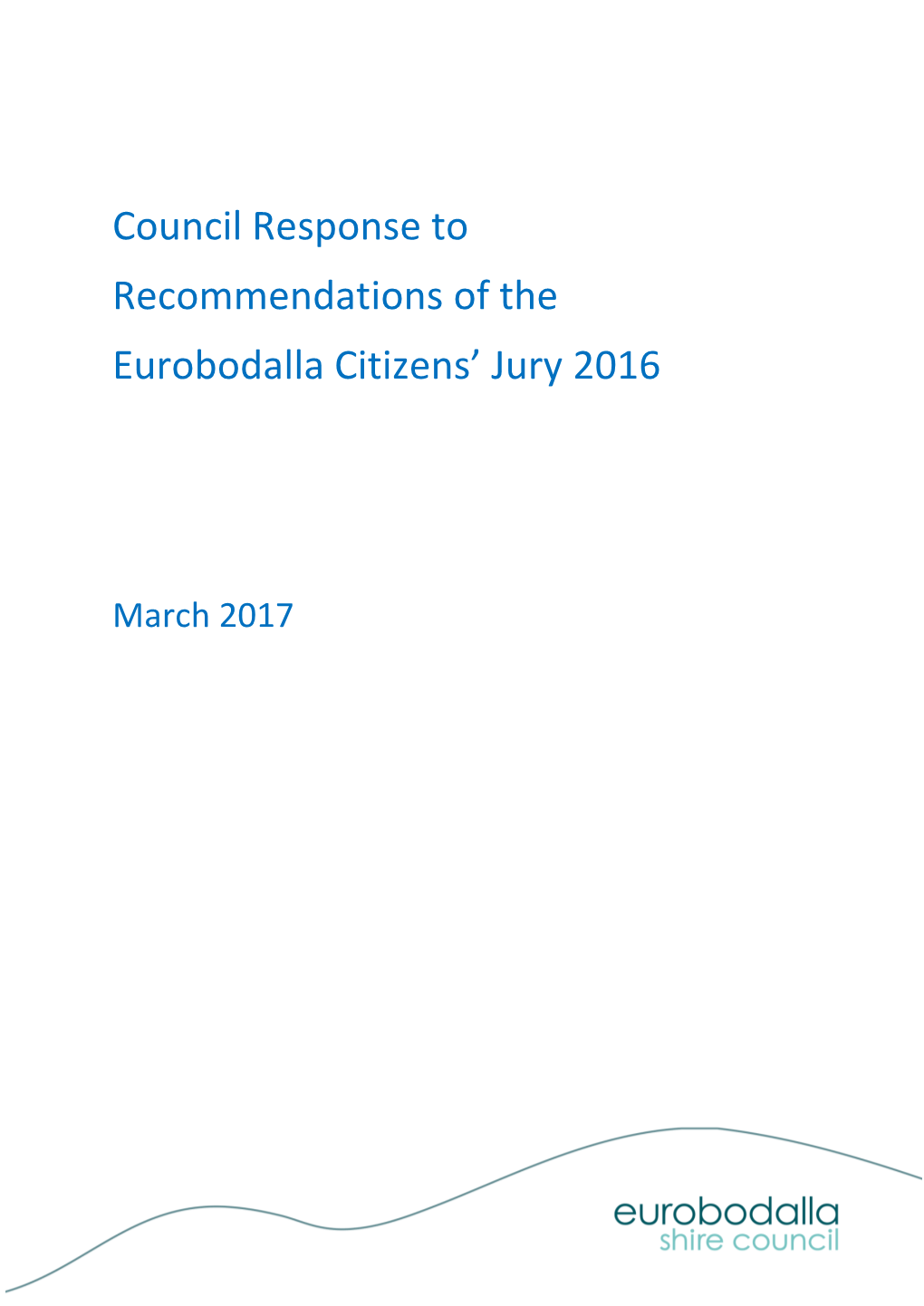 Eurobodalla Shire Council Citizens' Jury