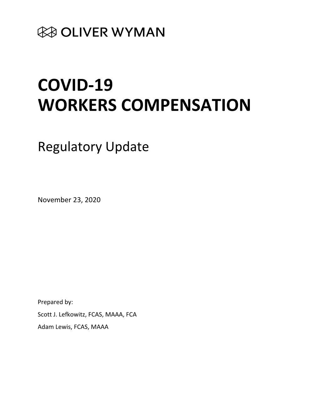 Covid-19 Workers Compensation