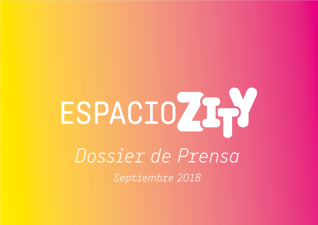 Dossier De Prensa Septiembre 2018 2