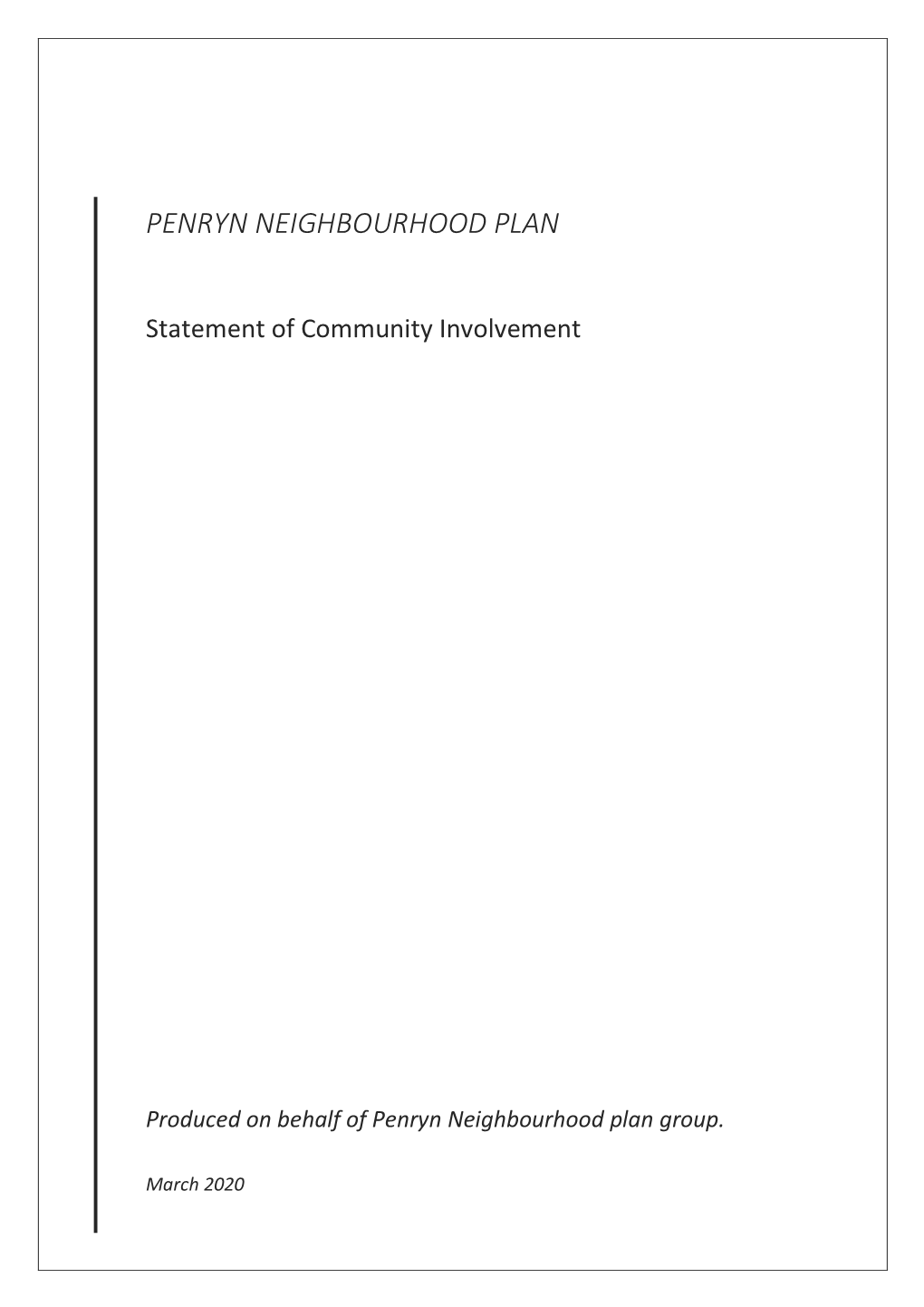 Penryn Neighbourhood Plan