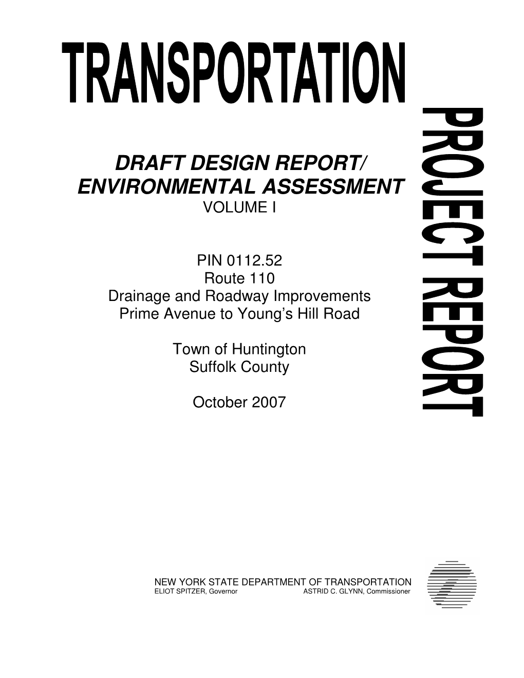 Draft Design Report/ Environmental Assessment Volume I