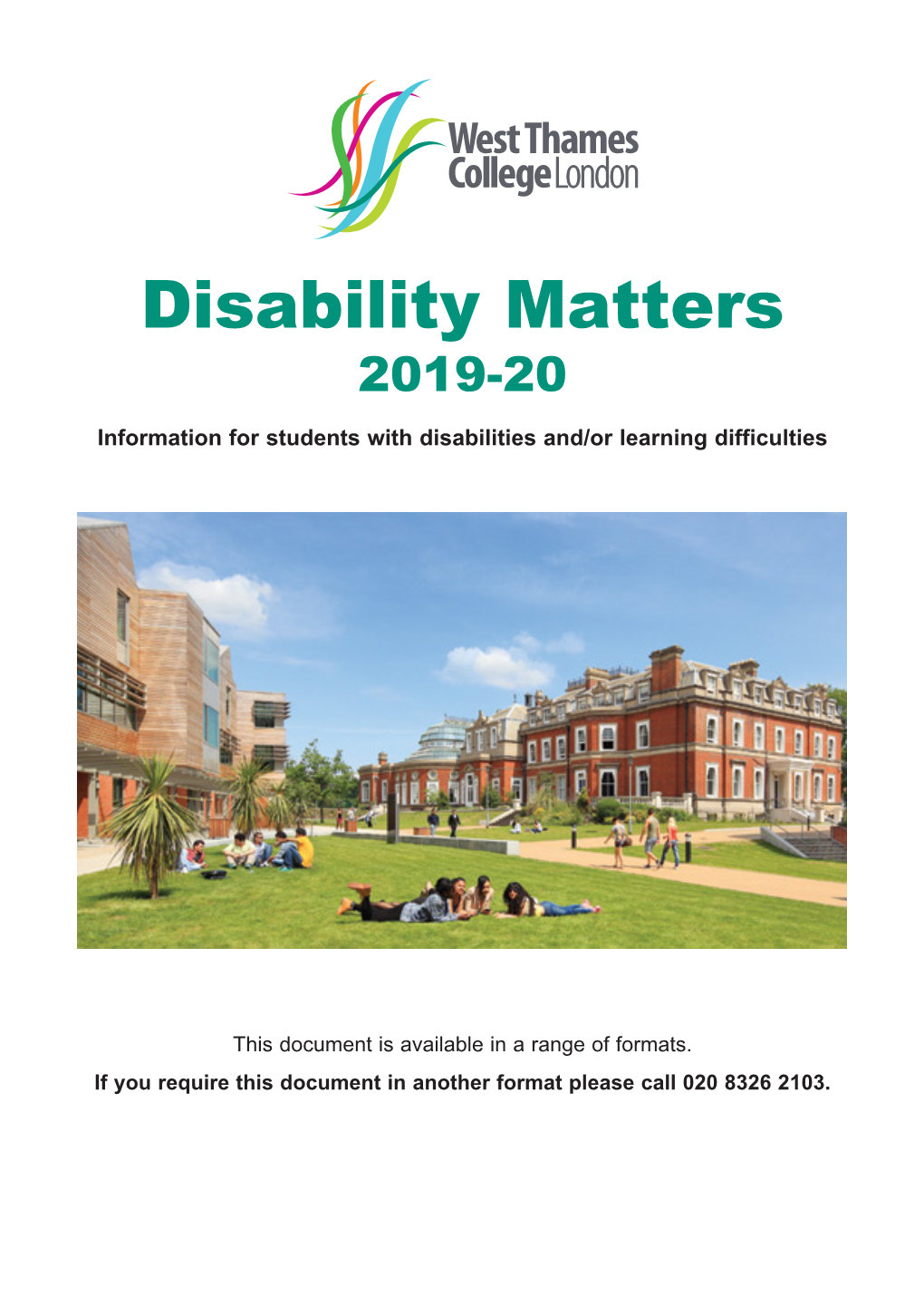 Disability Matters 2019-20