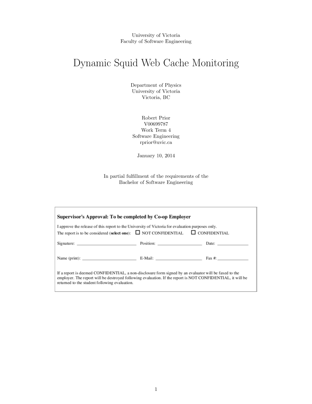 Dynamic Squid Web Cache Monitoring