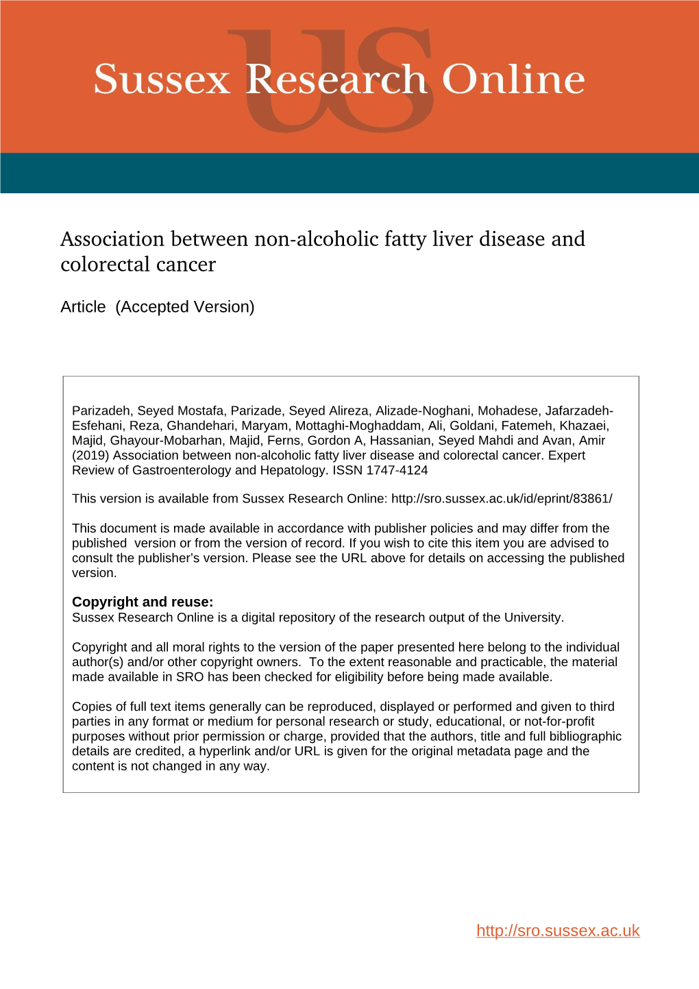 Association Between Nonalcoholic Fatty Liver Disease and Colorectal Cancer