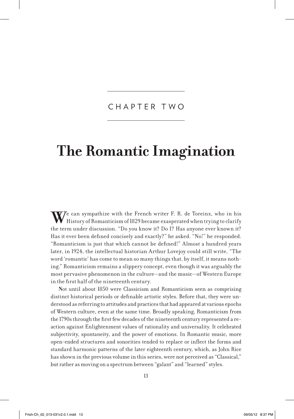 The Romantic Imagination