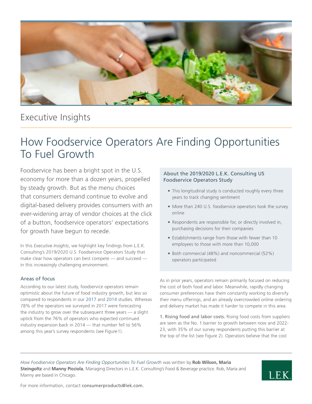 How Foodservice Operators Are Finding Opportunities to Fuel Growth