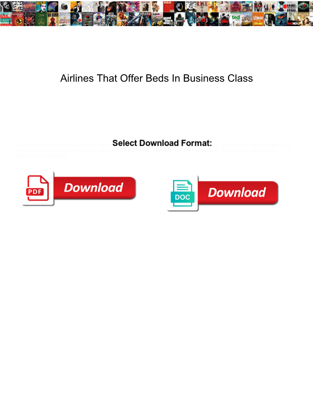 Airlines That Offer Beds in Business Class