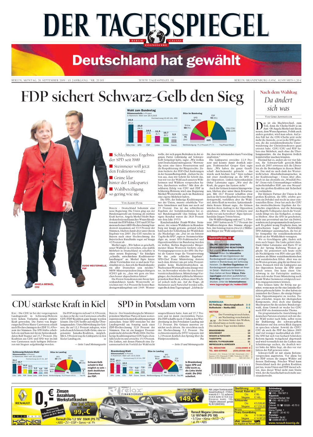 FDP Sichert Schwarz-Gelb Den Sieg Da Ändert Sich Was