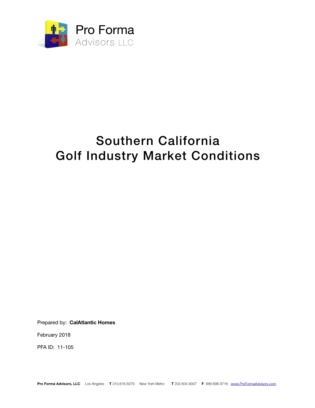 Southern California Golf Industry Market Conditions