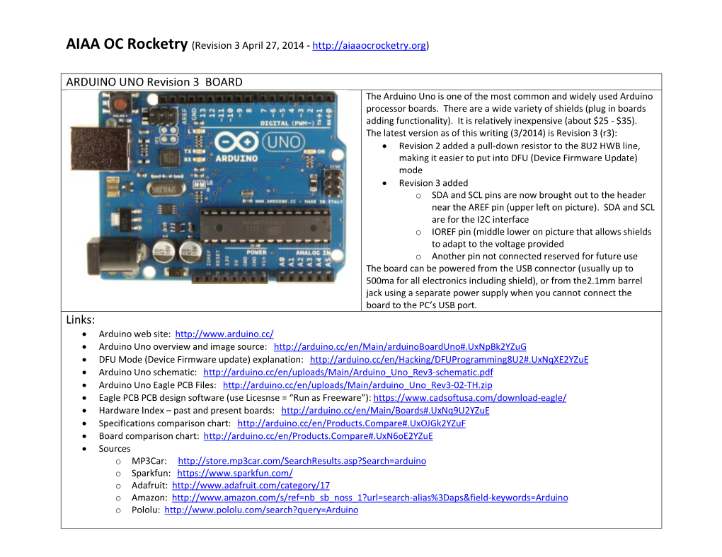 Arduino Uno Overview